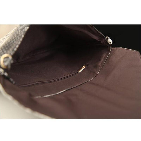 Snake Skin Envelope Bag