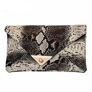 Snake Skin Envelope Bag