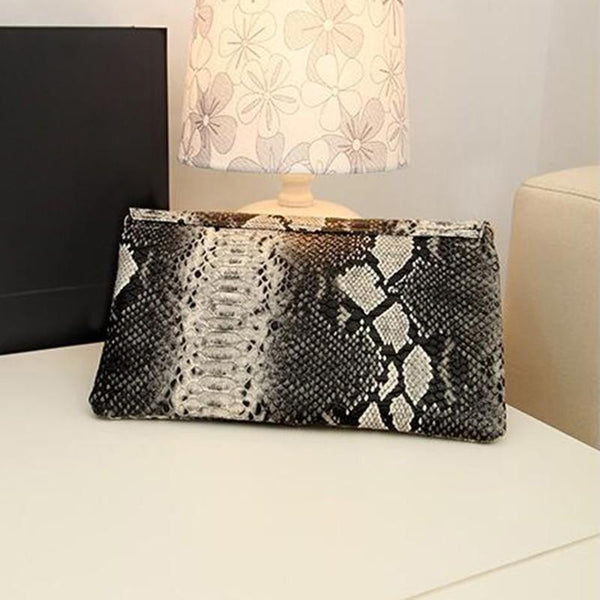 Snake Skin Envelope Bag