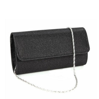 Satin Rhinestone Clutch Bag