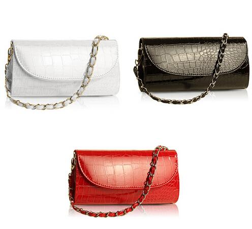 Crocodile Pattern Clutch Bag