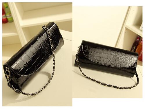 Crocodile Pattern Clutch Bag