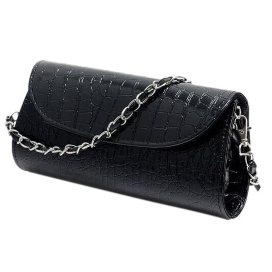 Crocodile Pattern Clutch Bag