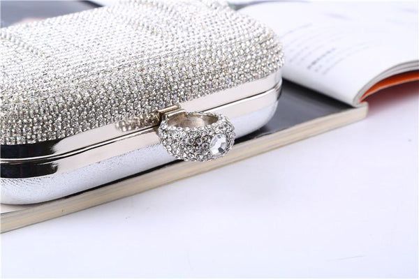 Elegant Finger Ring Clutch Bag