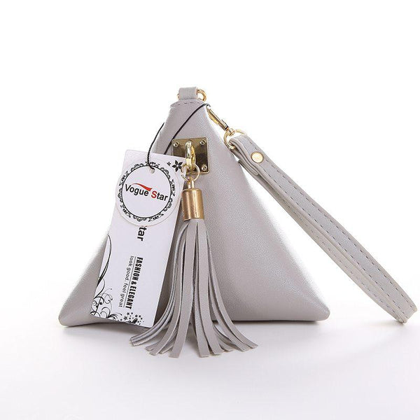 Triangular Tassel Bag