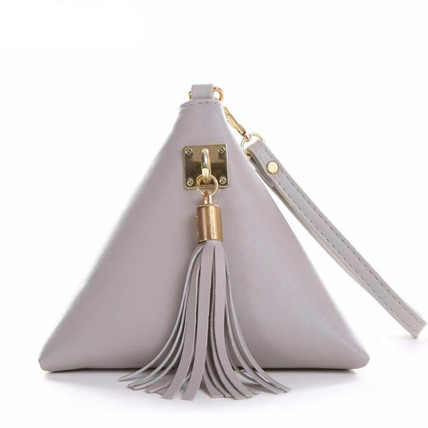 Triangular Tassel Bag