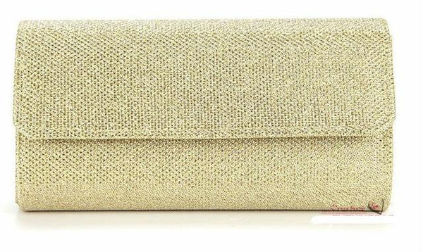 Satin Rhinestone Clutch Bag