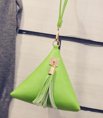 Triangular Tassel Bag