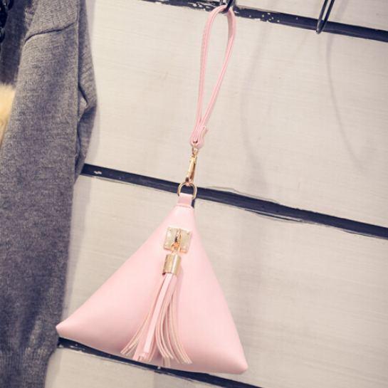 Triangular Tassel Bag