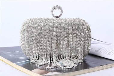 Elegant Finger Ring Clutch Bag