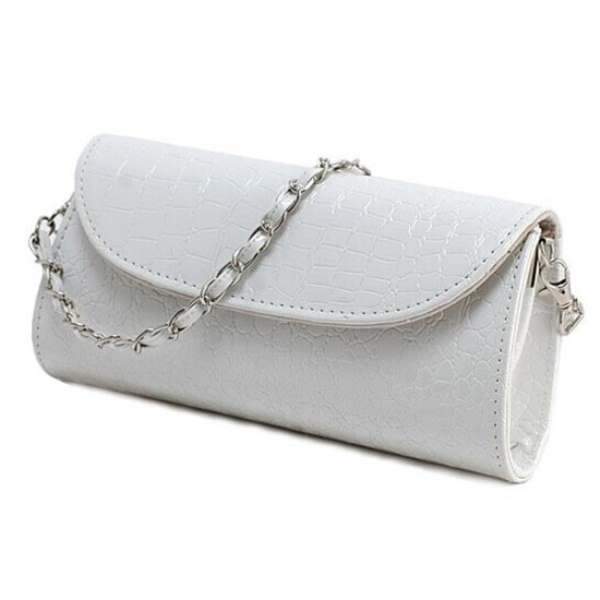 Crocodile Pattern Clutch Bag